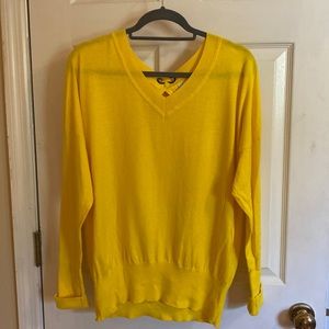 Cabi size L sweater with bow on back